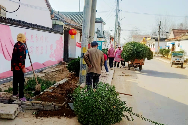 张汪镇开展春季植树造林活动