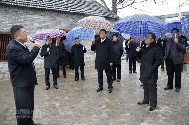 枣庄市委常委,常务副市长石爱作,滕州市委书记邵士官,市委副